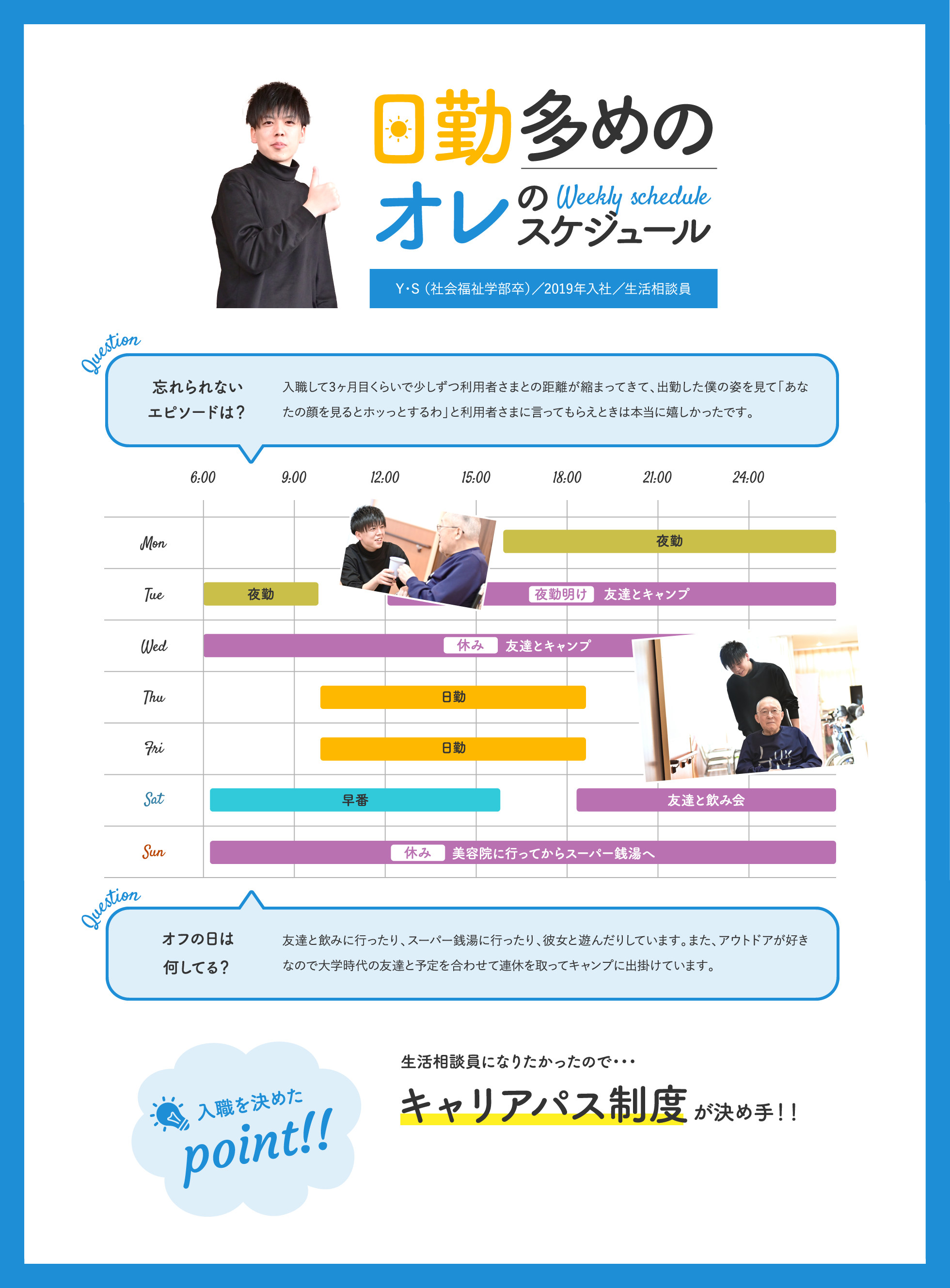 日勤多めのオレのスケジュール