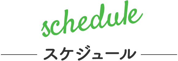 スケジュール