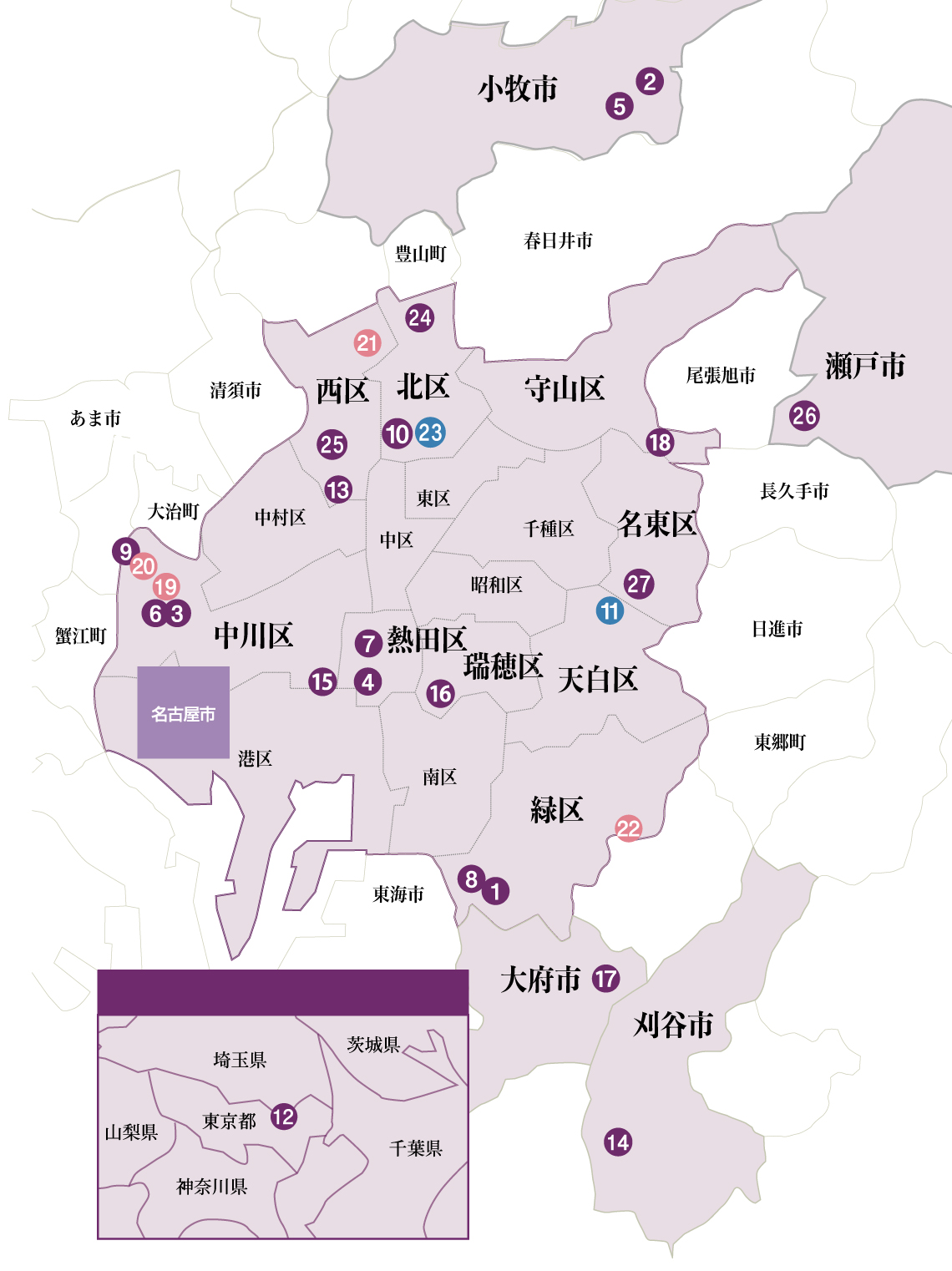 オーネストグループ施設Map2026版